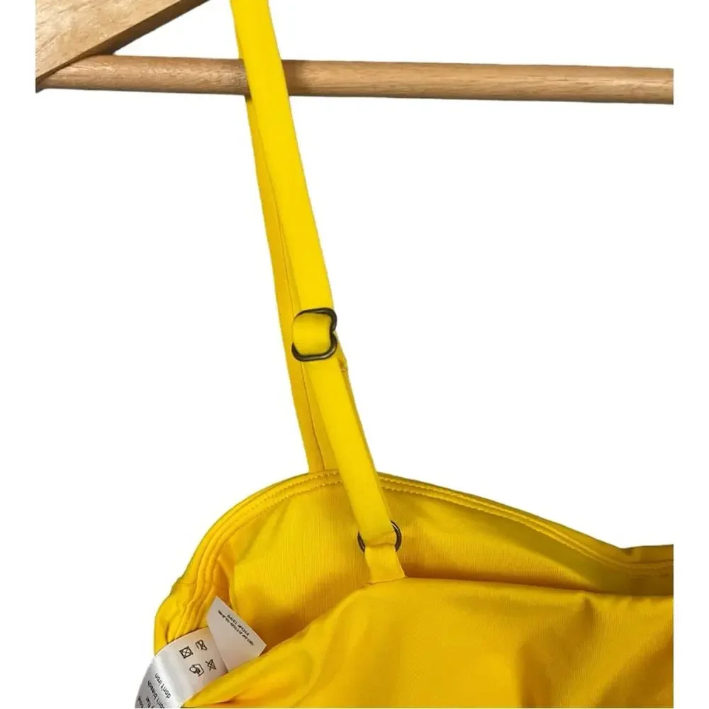 Andie‎ Swim The Tropez Bikini Top in Yellow Size M NWT
